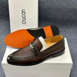 Crucan Heritage Basket-Weave Bit Loafer – Burnished Walnut